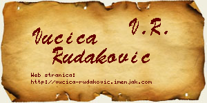 Vučica Rudaković vizit kartica